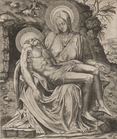 Vatican Pietà, 1566 by Adamo Scultori