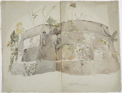 A Temple at Cempoalla by Adela Breton