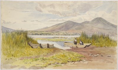 Lake Pátzcuaro, Michoacan, Mexico by Adela Breton
