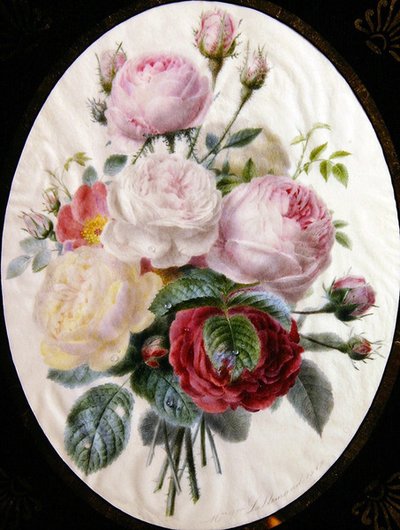 Study of roses by Adele Lallemand