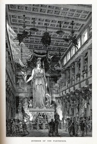 Interior of the Parthenon, 1882 by Adolf Closs