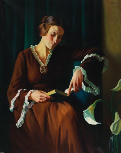 Portrait of Anne Kayssler, 1924 by Adolf Erbslöh