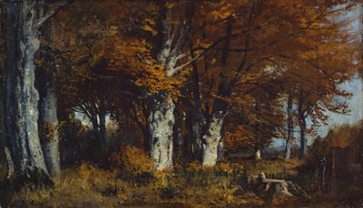 Beech Forest in Autumn by Adolf Heinrich Lier