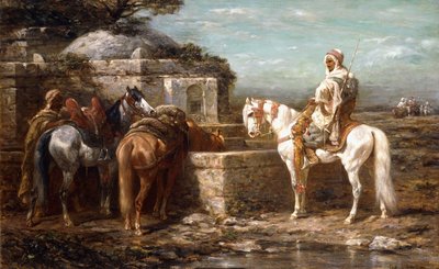 At the Well by Adolf Schreyer