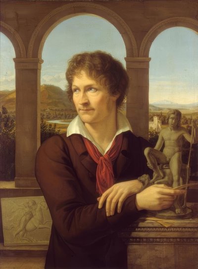 Portrait of the Sculptor Bertel Thorvaldsen by Adolf Senff