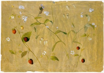Strawberries and Forget-Me-Nots by Adolf Senff