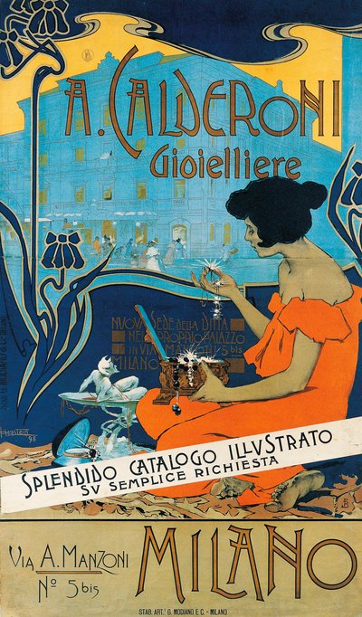 A Calderoni Gioielliere, Milan by Adolfo Hohenstein