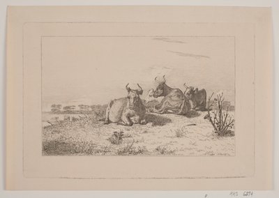 Resting Cows by Johan Adolph Kittendorff