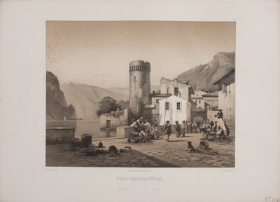 At Lake Garda by Johan Adolph Kittendorff