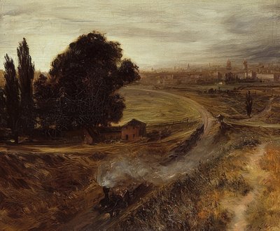 The Berlin-Potsdam Railway by Adolph Menzel