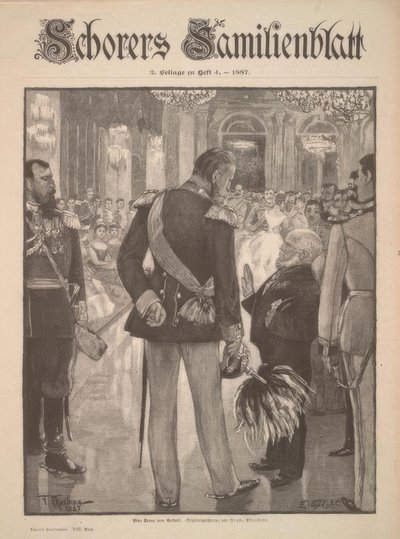 A Scene from the Court Ball by Adolph Menzel