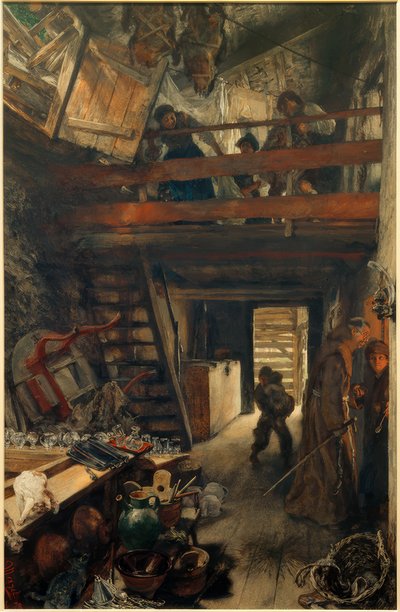 Kitchen in Hofgastein by Adolph Menzel