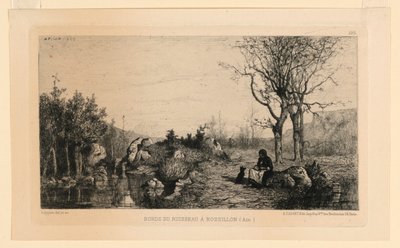 Banks of the Stream at Rossillon by Adolphe Appian