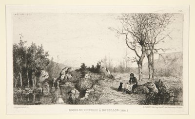 Banks of the Stream at Rossilon (Ain) by Adolphe Appian