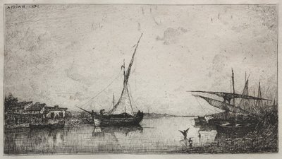 Canal at Martiques by Adolphe Appian