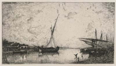 Canal aux Martigues, 1872 by Adolphe Appian