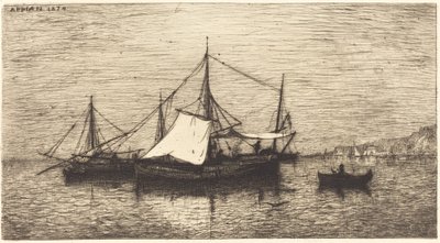 Coasting Trade Vessels, Italy by Adolphe Appian