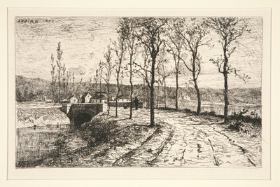 Village Entrance by Adolphe Appian