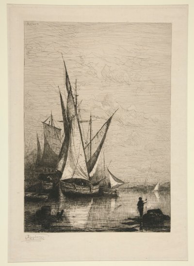 The Port of Genoa by Adolphe Appian