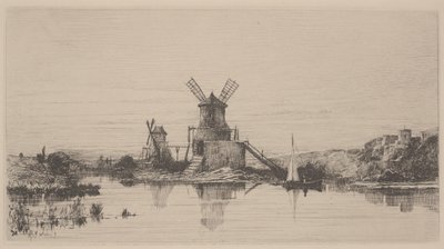 Souvenir (etching) by Adolphe Appian