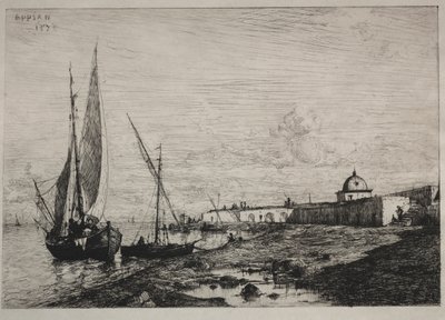 The Port at San Remo by Adolphe Appian
