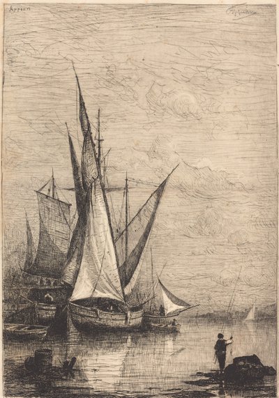 The Port of Genoa by Adolphe Appian