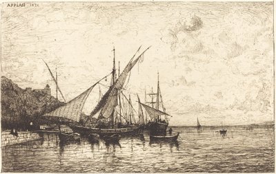 The Port of Monaco by Adolphe Appian