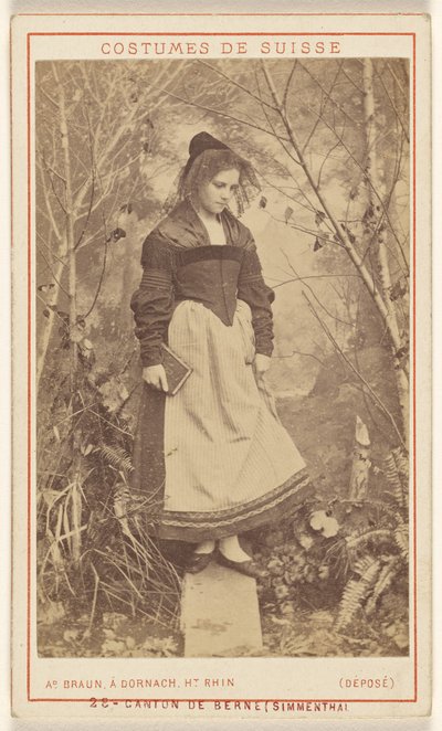 Costumes of Switzerland. Canton of Bern (Simmental) by Adolphe Braun