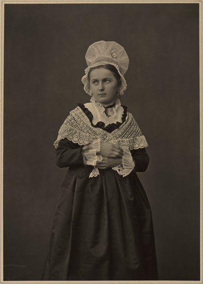 Woman in Lorraine Dress, c. 1860s-70s by Adolphe Braun