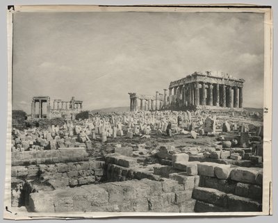 View of the Parthenon by Adolphe Braun and Co.