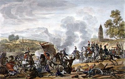 The Battle of Occana by Adolphe Eugene Gabriel (after) Roehn