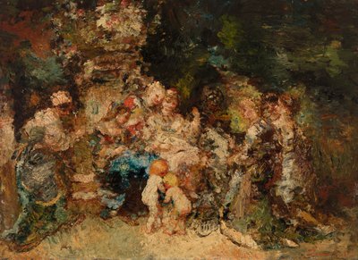 Homage by Adolphe Joseph Thomas Monticelli