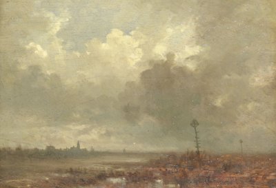 River View at Evening by Adolphe Mouilleron