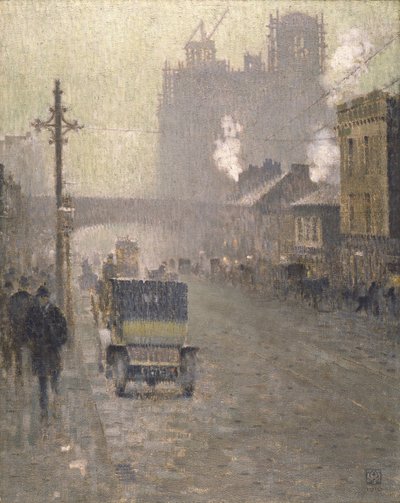 Oxford Road, Manchester by Adolphe Valette