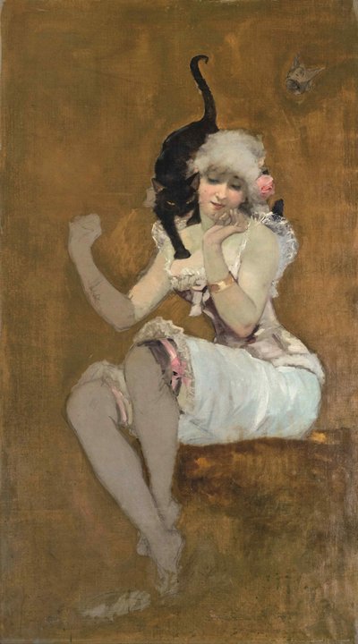 A Pair of Friends by Adolphe Willette