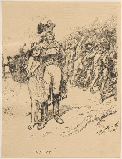 Valmy, 1899 by Adolphe Leon Willette