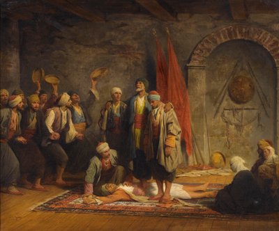 Rifai Sufi Ceremony by Adolphe Yvon