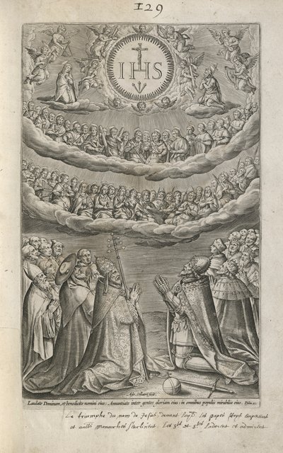 Adoration of the Name of Jesus by Adriaen Collaert