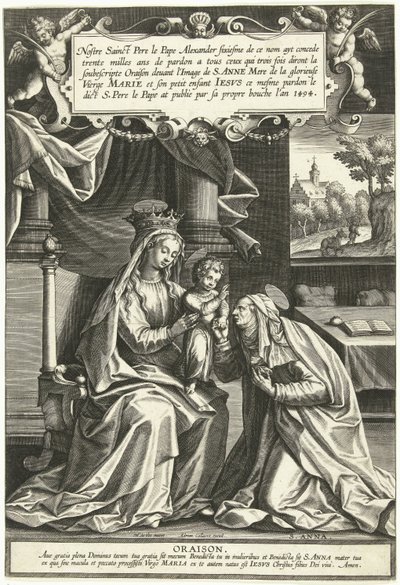 Anna Selbdritt by Adriaen Collaert