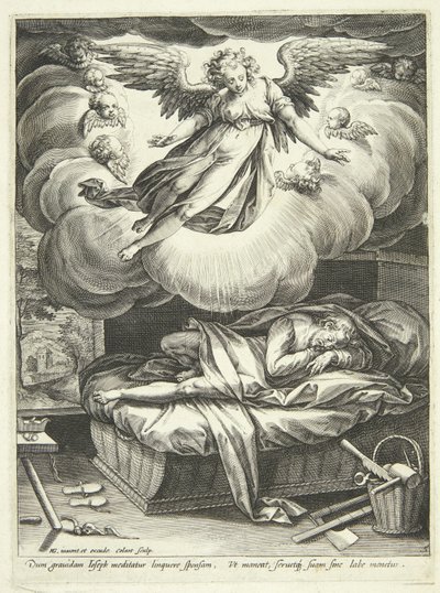 The Annunciation to Joseph by Adriaen Collaert