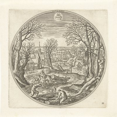 November (The Twelve Months) by Adriaen Collaert