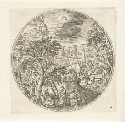 September by Adriaen Collaert