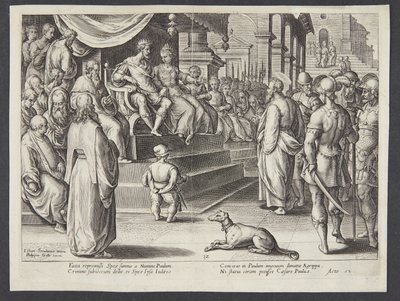 St. Paul Before Festus and Agrippa by Adriaen Collaert