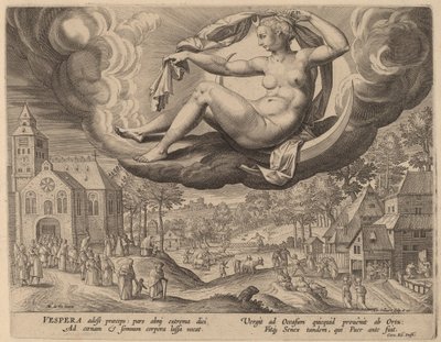 Evening by Adriaen Collaert after Maarten de Vos