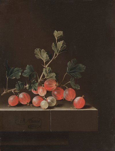 Gooseberries on a Table by Adrian Coorte