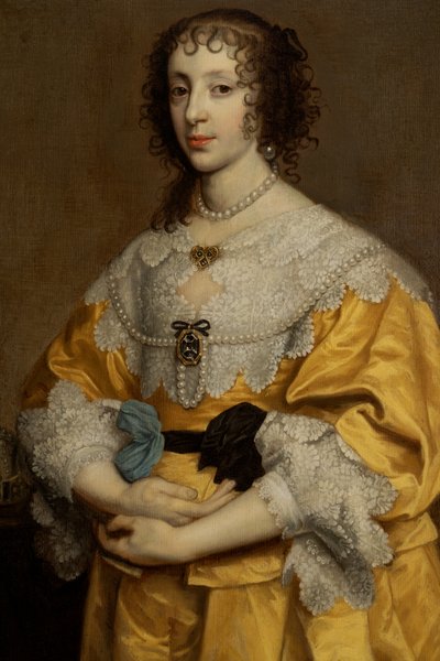 Henrietta Maria, Queen of Charles I (1609-1680) by Adriaen Hanneman