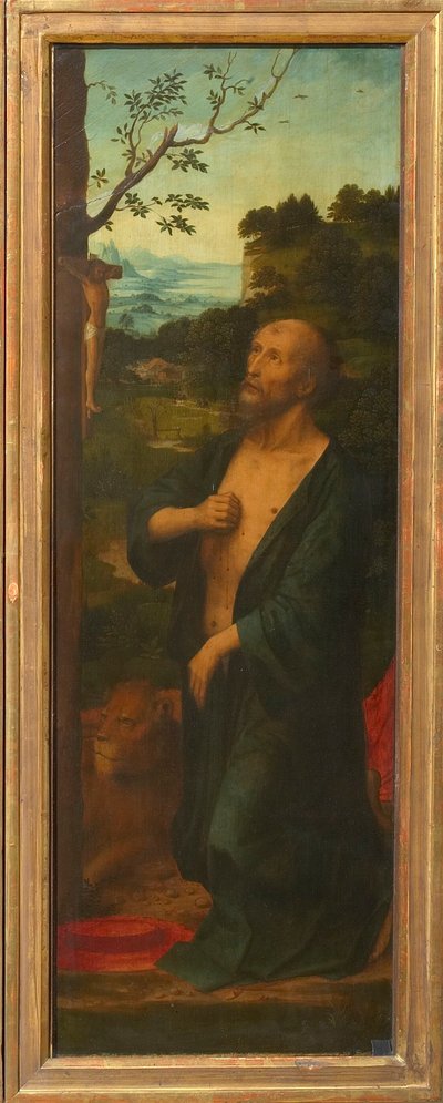 Saint Jerome (Wing of a triptych) by Adriaen Isenbrant