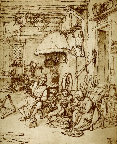 Dutch Farming Family by Adriaen Jansz. van Ostade