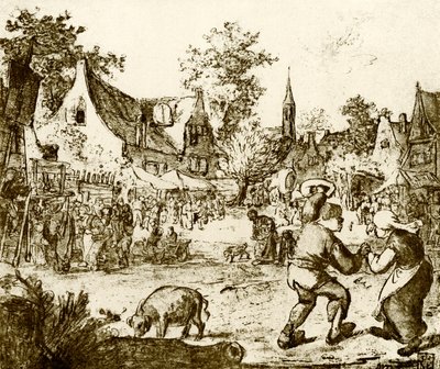 Dutch Funfair by Adriaen Jansz. van Ostade