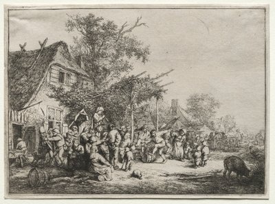 Festival Under the Trellis by Adriaen Jansz. van Ostade